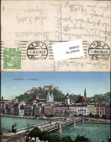634080,Salzburg Stadt Brücke Staatsbrücke Stadtbrücke n. Kreuth Tegernsee