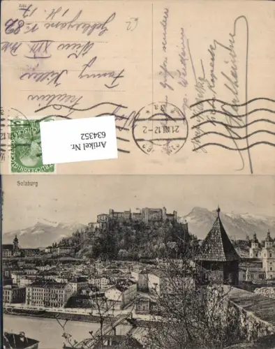 634352,Salzburg Ansicht m. Festung Hohensalzburg