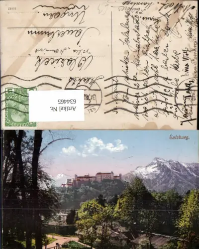 634465,Salzburg Ansicht m. Festung