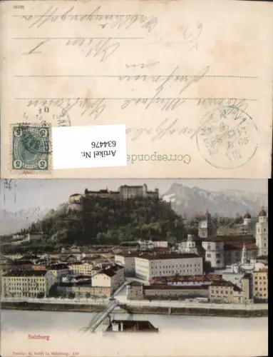 634476,Salzburg Ansicht m. Festung Hohensalzburg pub G. Baldi 119
