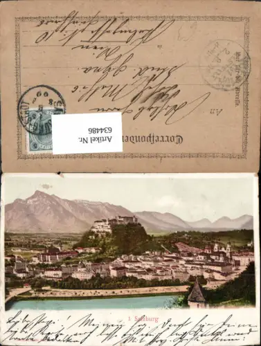 634486,Salzburg Ansicht m. Festung Hohensalzburg