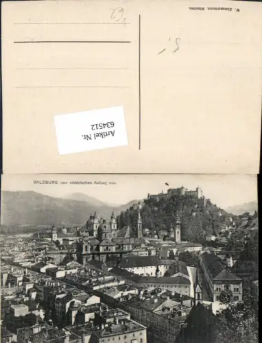 634512,Salzburg vom elektrischen Aufzug aus pub W. Zimmermann