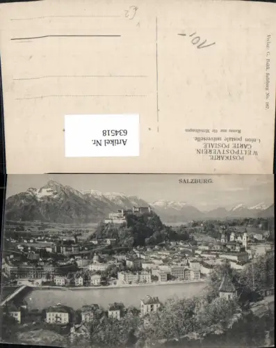 634518,Salzburg Ansicht m. Festung Hohensalzburg pub G. Baldi 167