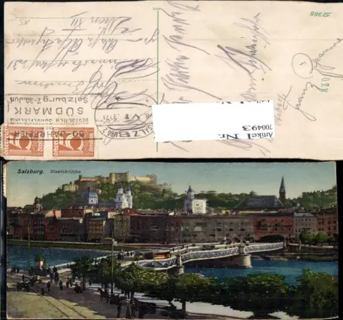 700493 Salzburg Stadt Staatsbrücke Brücke