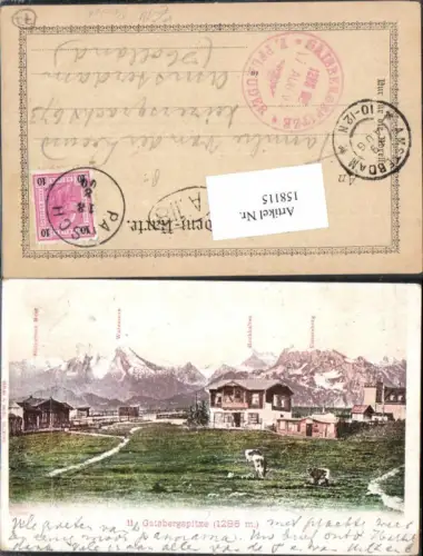 158115,Litho Gaisbergspitze Gaisberg Salzburg 1900 Parsch