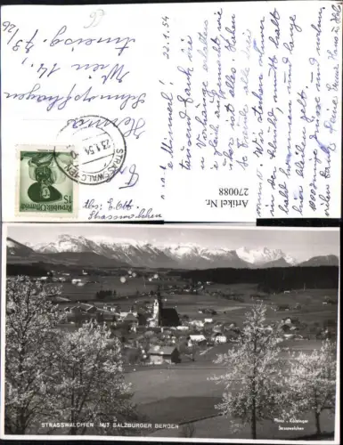 270088,Straßwalchen Totale m. Salzburger Bergen Bergkulisse