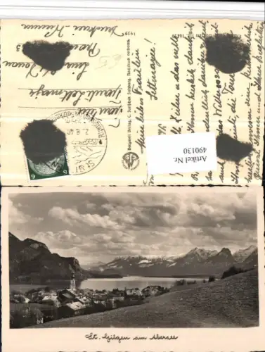 490130,St. Gilgen am Abersee Totale Bergkulisse