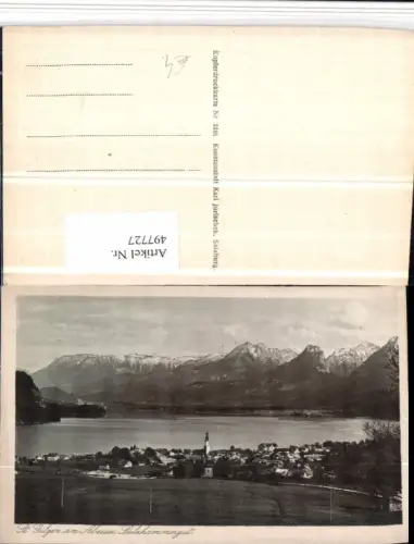497727,St. Gilgen am Abersee Wolfgangsee Totale Bergkulisse