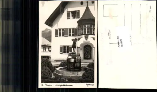 686072 St. Gilgen am Arbersee Brunnen Mozartbrunnen pub Gastberger 11