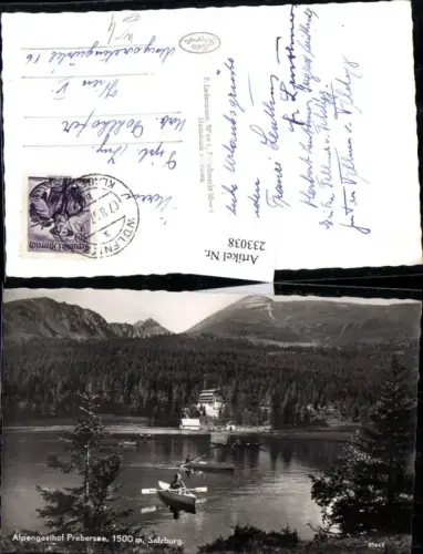 233038,Alpengasthof Prebersee See b. Tamsweg Partie Ruderboote