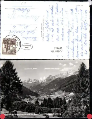 259513,Blick von d. Katschbergstraße ins Zederhaustal im Lungau Bergkulisse