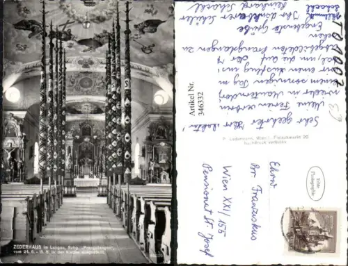 346332,Zederhaus im Lungau Kirche Innenansicht Prangstangen