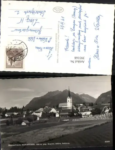 393168,Mariapfarr Totale geg. Granitzl Bergkulisse
