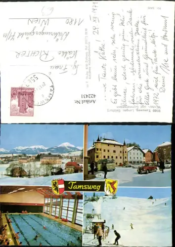 422431,Tamsweg im Lungau Totale Hallenbad Skipiste Mehrbildkarte