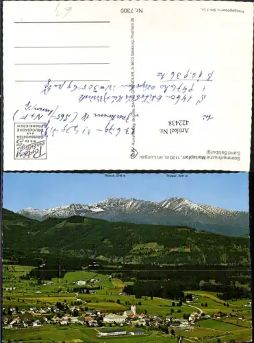 422438,Mariapfarr im Lungau Totale Bergkulisse