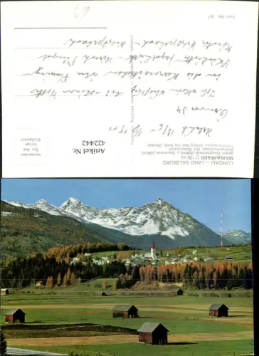 422442,Mariapfarr im Lungau Totale geg. Gurpitscheck Bergkulisse