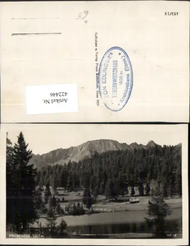 422446,Prebersee See b. Tamsweg im Lungau Bergkulisse