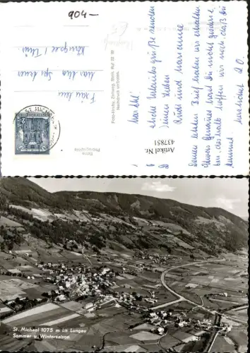 437851,St. Michael im Lungau Totale Fliegeraufnahme