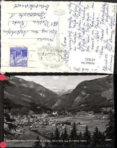 437852,Mauterndorf im Lungau Totale geg. Radstädter Tauern Bergkulisse