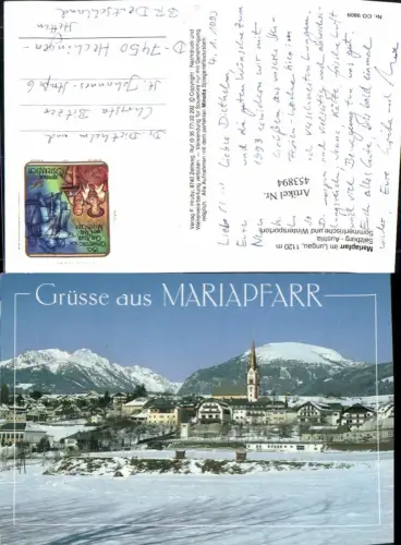 453894,Mariapfarr im Lungau Totale Bergkulisse Winterbild