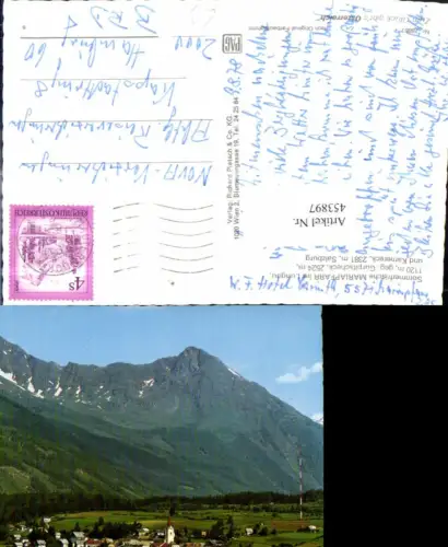 453897,Mariapfarr im Lungau Totale geg. Gurpitscheck Bergkulisse