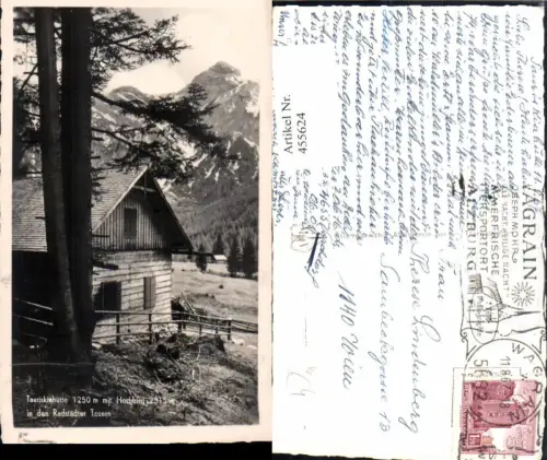 455624,Tauriskiahütte Berghütte b. Zederhaus m. Hochbirg Bergkulisse