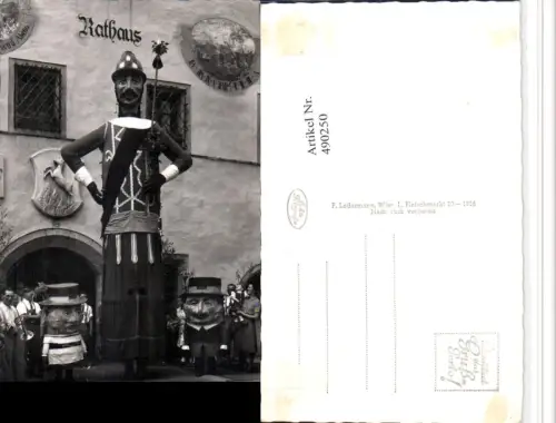 490250,Tamsweg Samson m. Zwergen Riesenfigur Rathaus