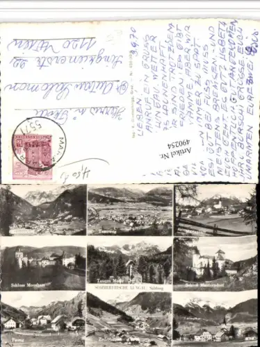 490254,Lungau Tamsweg Mariapfarr Mauterndorf Totale Mehrbildkarte