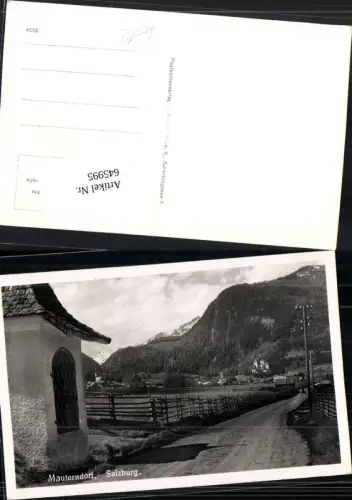 645995,seltene AK Mauterndorf im Lungau Kapelle Marterl am Weg