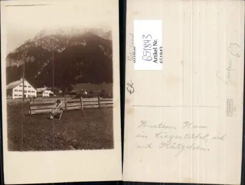 651843,Foto Ak Lungau Frau i. Liegestuhl