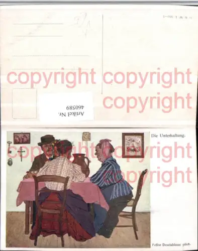 460589,Künstler AK Felice Desclabissac Unterhatlung Humor pub B.K.W.I. 506euro5