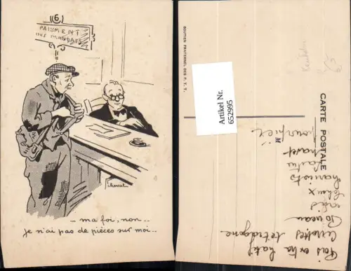 652995,Karikatur Cheval Paiment des Mandats Humor