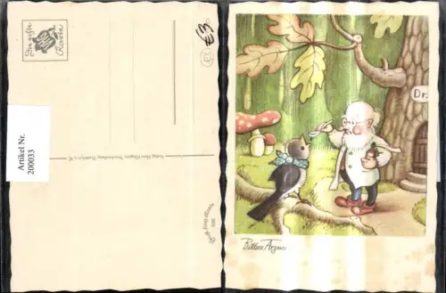 200033,Scherz Humor Bittece Arznei Doktor gibt Vogel Arzneimittel Pilze