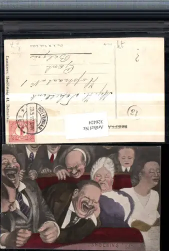 326424,Künstler AK Scherz Humor lachende Männer Gelächter