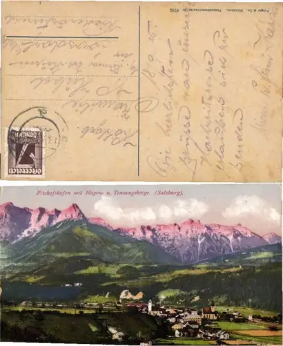 59139,Bischofshofen m. Hagengebirge pub Purger Co 9785