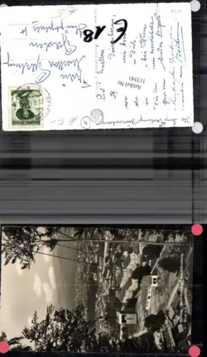 113541,Hallein Gondelbahn auf den Dürrnberg Blick auf Talstation