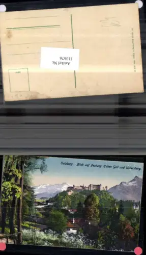 113676,Salzburg Blick auf Festung Hohen Göll und Untersberg