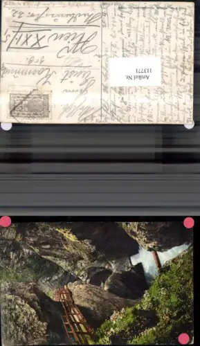 113771,Lichtensteinklamm Salzburg pub Purger e Co Photochromiekarte 13666