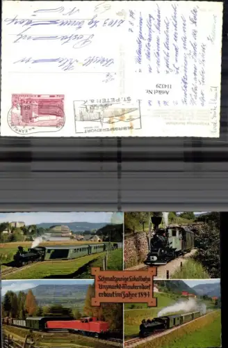 114329,Schmalspurbahn Murtalbahn Unzmarkt Mauterndorf Eisenbahn Zug