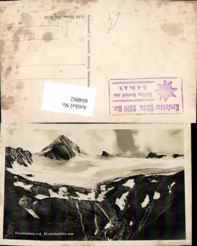 604862,Kaprun Kitzsteinhorn v. d. Krefelderhütte aus
