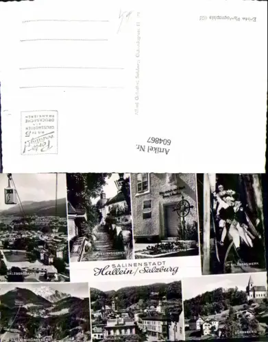 604867,Mehrbild Ak Hallein Gruber-Grab Salzbergwerk Salzbergbahn