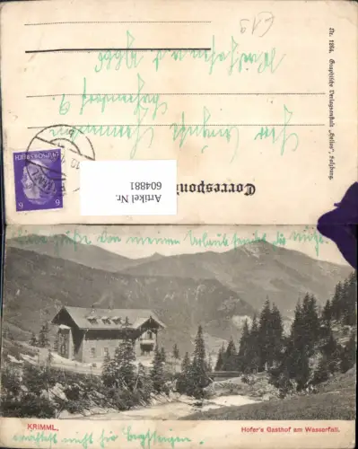 604881,Krimml Hofers Gasthof a. Wasserfall