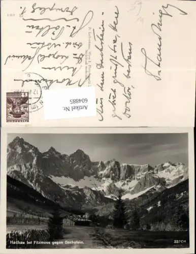 604885,Foto Ak Hachau b. Filzmoos geg. Dachstein
