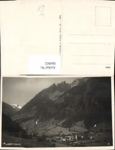 604902,Foto Ak Fusch a. d. Großglocknerstraße Totale