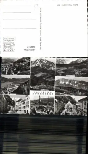 604916,Mehrbild Ak Hallein u. Dürrnberg Salzbergwerk Barmstein Pramerplatz