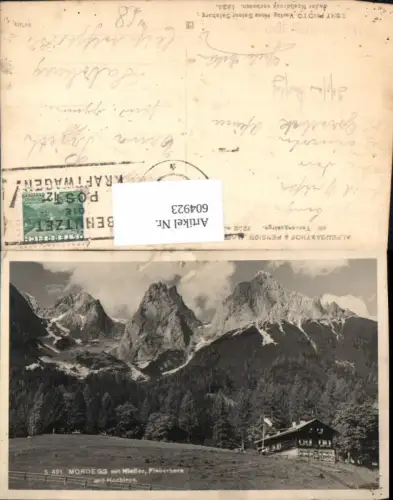 604923,Werfen Alpengasthof Mordegg m. Hiefler Fieberhorn u. Hochtron