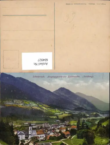 604927,Schwarzach Ausgangspunkt d. Tauernbahn pub Purger Co 10883