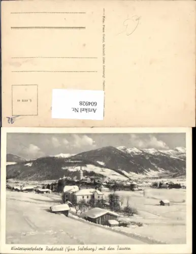 604928,Radstadt m. d. Tauern Winteransicht