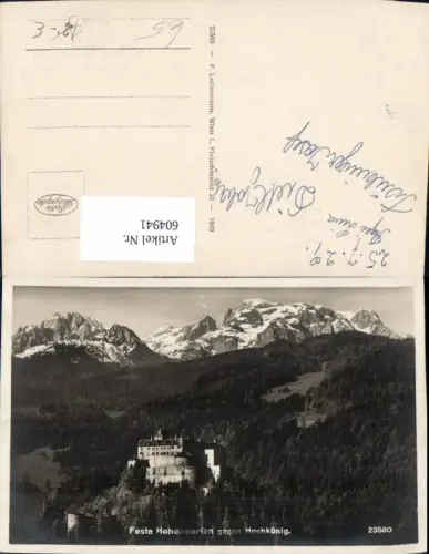 604941,Foto Ak Feste Hohenwerfen geg. Hochkönig