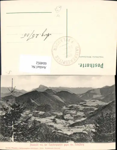 604952,Salzburg Aussicht v. d. Gaisbergspitze geg. d. Schafberg